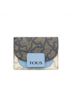 Tous Portefeuille moyen beige et bleu Amaya Kaos Icon
