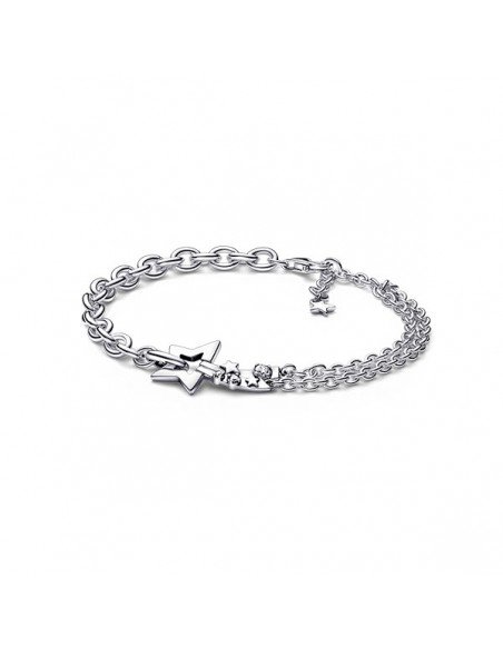 Bracelet double maillon étoile filante