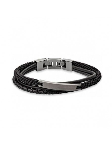 Fossil Vintage Casual bracelete multi-fio de aço inoxidável