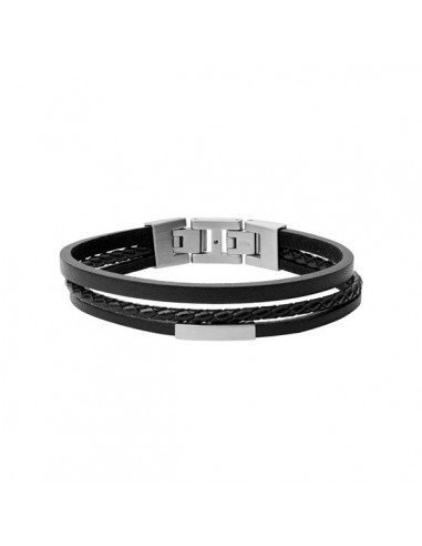 Pulseira de couro Fóssil Vintage