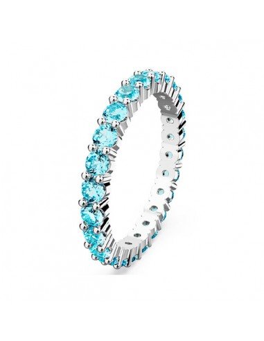 Swarovski Anillo Matrix, Redondo, Azul, En Rodio en samparfums.es