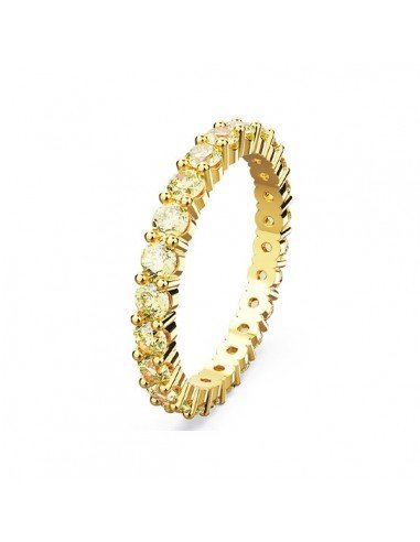 Anello Swarovski Matrix, rotondo, giallo, tonalità oro.