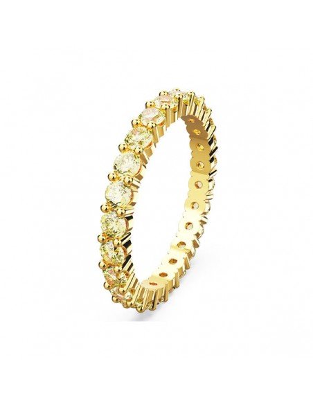 Anello Swarovski Matrix, rotondo, giallo, tonalità oro.