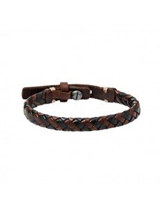 Fossil Pulsera Trenzada En Marron Y Negro en samparfums.es