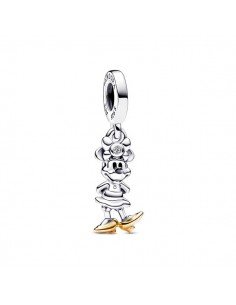 Pandora Charm Colgante en plata de ley y en oro de 14k de segunda ley Minnie Mouse 100 Aniversario de Disney en samparfums.es