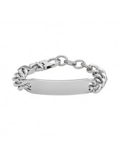 Fossil Drey Stainless Steel Bracelet With Plate.