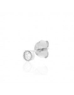 Agatha Paris Mini Brincos de Tom de Prata Grainetti.