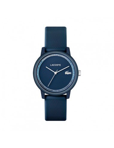 Lacoste Reloj Analógico De Cuarzo Para Mujer Correa Azul en samparfums.es