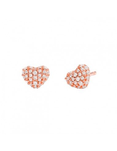 Orecchini d'argento Michael Kors in tonalità rosa.