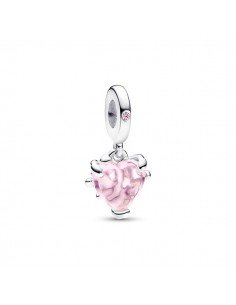 Pandora Charm Pendant Family Tree Heart and Pink Heart.