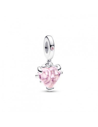 Pandora Ciondolo Albero della Famiglia Cuore e Cuore Rosa.