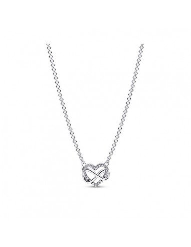 Collana Pandora Infinity Heart Brillante.