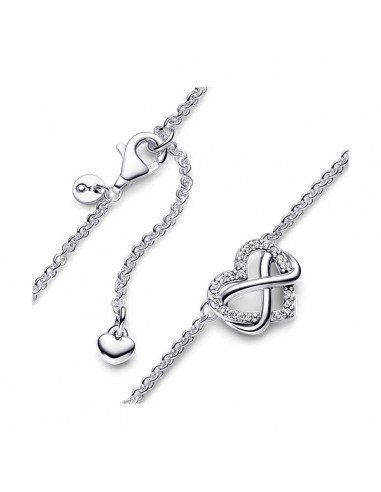 Collana Pandora Infinity Heart Brillante.
