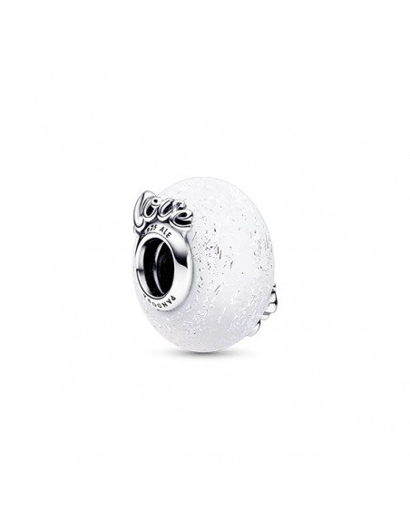 Pandora Love & Mom Breloque en verre de Murano.
