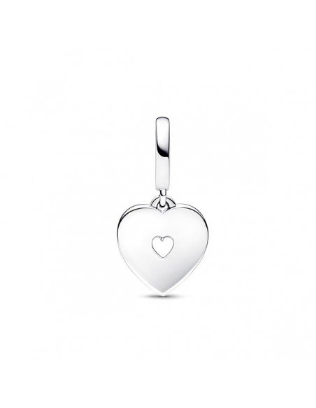 Pandora Charm Pendentif Double Coeur Blanc Cajou