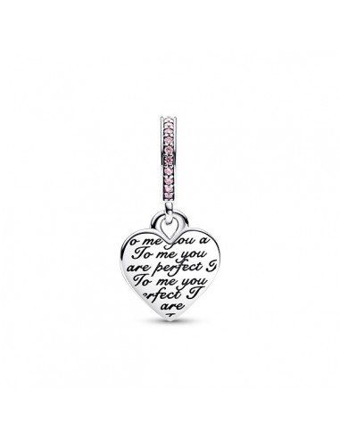 Pandora Charm Pendentif double cœur à l'infini en deux tons