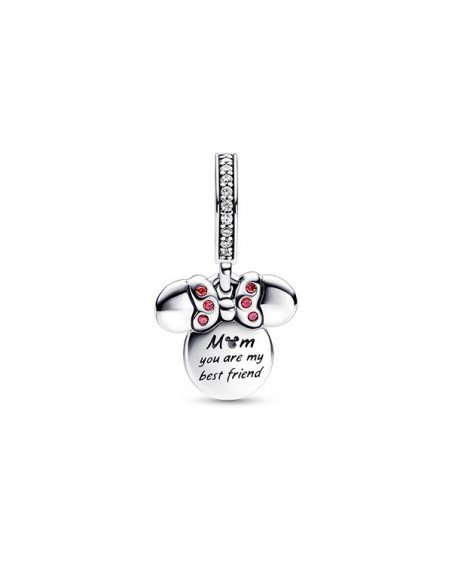Pandora Charm Pendentif double silhouette Minnie Mouse Disney