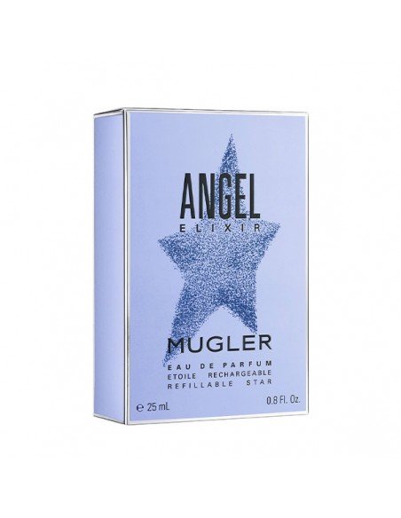 Angel Elixir é uma Eau de Parfum recarregável.