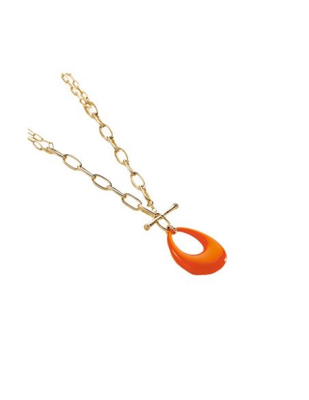 Collier Agatha pour femme style Brigitte, couleur or