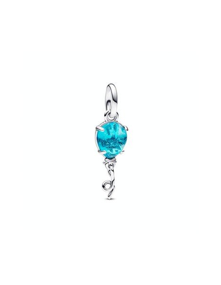 Pandora Charm Blauer Kristall Globus Anhänger