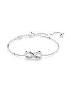 Bracciale Swarovski Hyperbola con simbolo dell'infinito placcato argento
