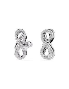 Boucles d'oreilles Swarovski en argent Hyperbole Symbole de l'infini