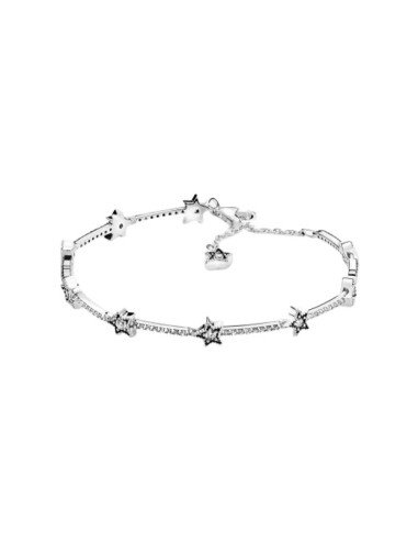 Pandora Bracelet brillant en argent sterling avec étoiles célestes