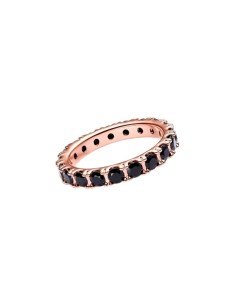 Anillo Eternity negro de Pandora en oro rosa 2