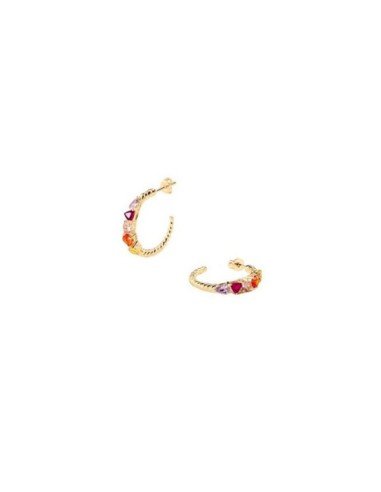 Gold plated Agatha earrings from the Vague collection