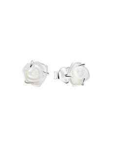 Fügen Sie Eleganz zu Ihrem Stil mit dem Pandora Weißer Rosenohrring für Damen hinzu! | Online-Shop