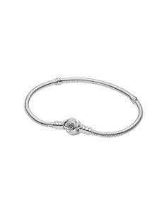 Blumiger Charme: Pandora Moments Rosa Blühendes Armband | Online-Shop