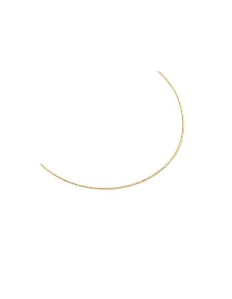COLAR DOURADO RÍGIDO CURTO AGATHA COM ACABAMENTOS DOURADOS
