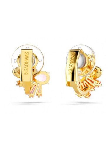 Comprar Brincos Swarovski com pedras preciosas em tom dourado - Elegance and Sparkle | Sam Parfums