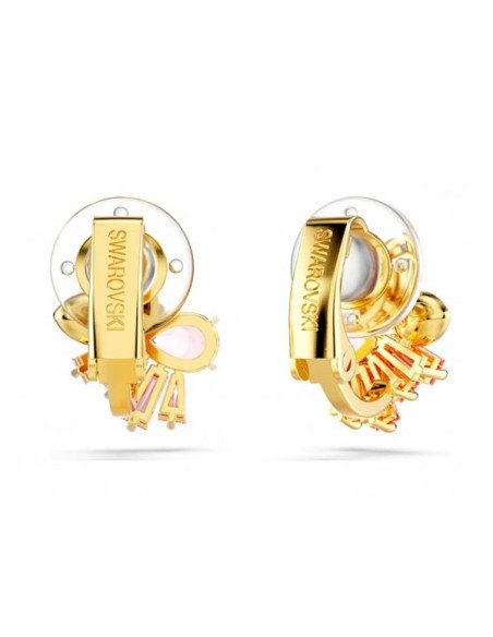 Comprar Brincos Swarovski com pedras preciosas em tom dourado - Elegance and Sparkle | Sam Parfums