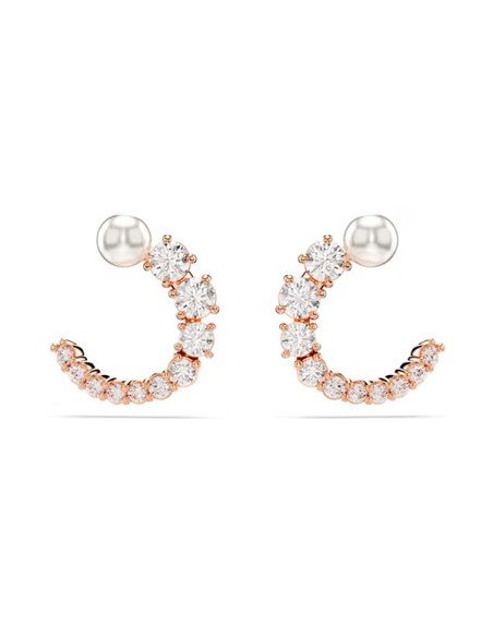 Comprar Brincos Swarovski Matrix Crystal Pearl Hoop - Elegance and Refinement | Sam Parfums