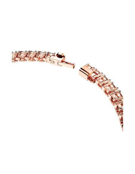 Bracciale tennis Matrix con cristalli trasparenti e placcatura in oro rosa | Samparfums.