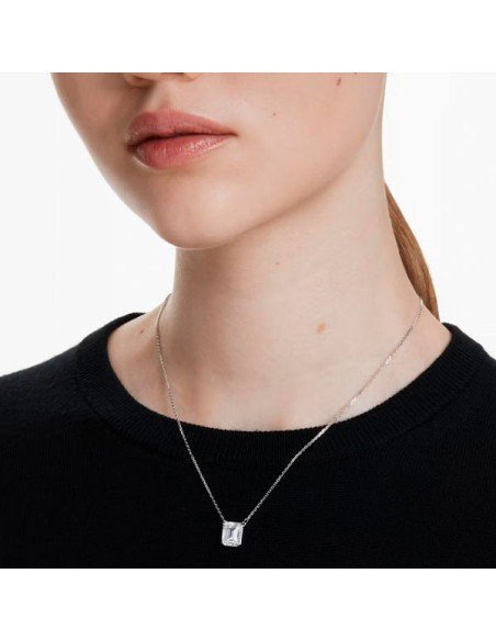Swarovski Stilla Anhänger - Rhodium plattiert Achteckig Eleganz | Samparfums.de