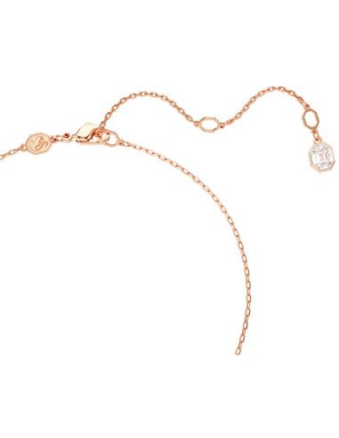 Colgante Constella Swarovski - Talla Redonda en Baño Oro Rosa | Samparfums