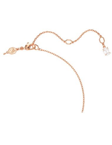 Pendentif Stilla Swarovski - Taille carrée en plaqué or rose - Cadeau élégant chez Samparfums.fr