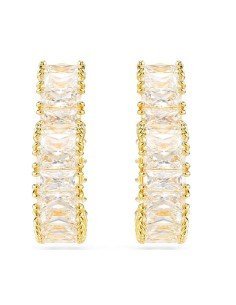 Boucles d'oreilles Matrix - Coeur blanc plaqué or | Samparfums.fr 2