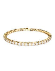 Pulsera Swarovski Matrix Tennis Tono Oro - Elegancia y Brillo