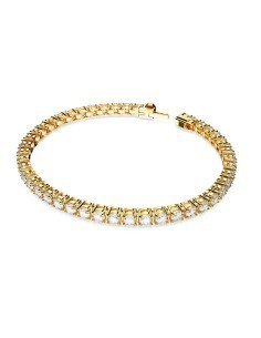 Pulsera Swarovski Matrix Tennis Tono Oro - Elegancia y Brillo 2