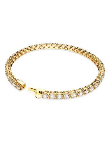 Swarovski Matrix Tennis-Armband, goldfarben - Eleganz und Glanz