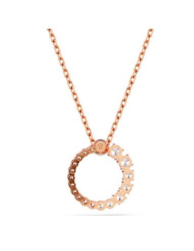 Ciondolo Swarovski Matrix con perla di cristallo e placcatura in oro rosa