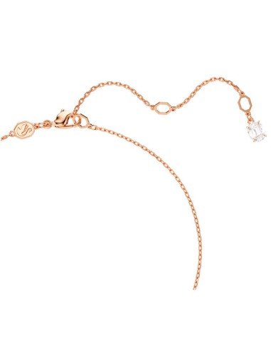 Pendente Matrix Swarovski com pérola de cristal e banho de ouro rosa