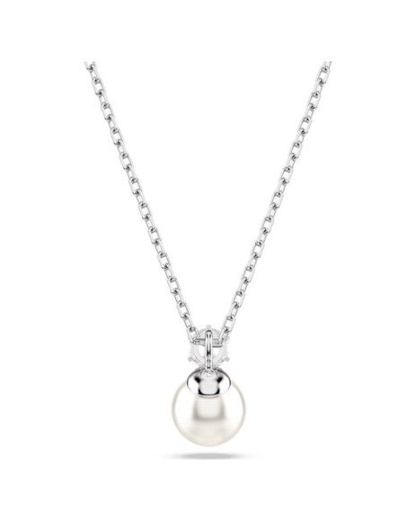 Colgante Swarovski Matrix con Perla de Cristal y Baño de Rodio - Elegancia Atemporal