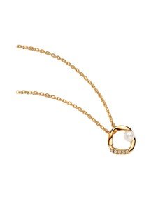 Compra Pandora Shine Collar Forma Orgánica Pavé y Perla - Lujo Radiante | Sam Parfums