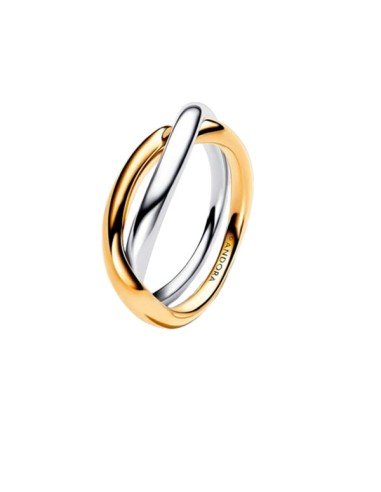 Compra Pandora Anillo Entrelazado Dos Tonos - Fusión de Elegancia | Sam Parfums