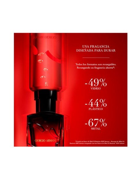 Giorgio Armani Si Passione Intense Eau de Parfum Ricarica - Eleganza e durata - Sam Parfums