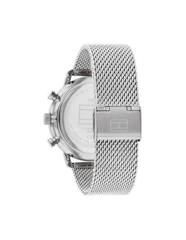 Tommy Hilfiger Legend Montre argentée pour hommes avec cadran vert : Classique et moderne : Samparfums